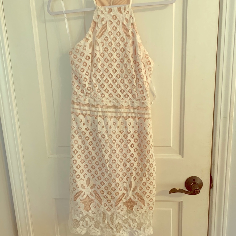 CREAM LACE DRESS